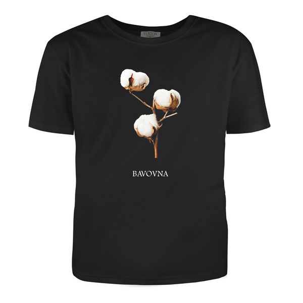 T-shirt "Bavovna minimalistic", Black, XS, BLACK