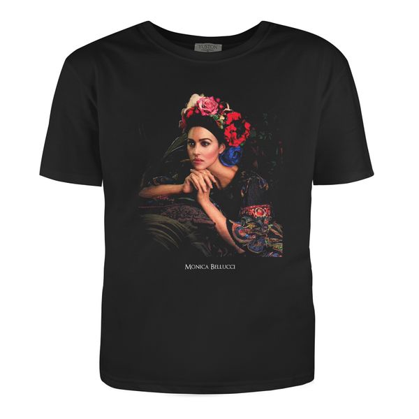 Man's T-shirt "Monica Bellucci", Black, S, BLACK