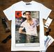 T-shirt "Brad Pitt", S, WHITE