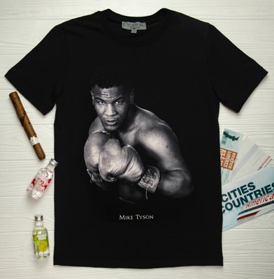 Woman t-shirt "Mike Tyson", XS, BLACK