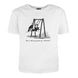 Man's T-shirt "With a muscovite on a swing", White, S, WHITE