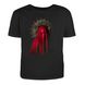 Woman's t-shirt "Woman in red", Black, XS, BLACK