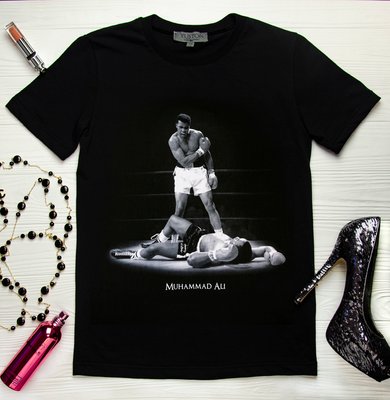 Woman t-shirt "Muhammad Ali", XS, BLACK