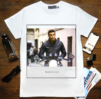 T-shirt "Mario Casas", Black, S, WHITE