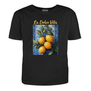 Man's t-shirt  "La Dolce Vita", Black, S, BLACK