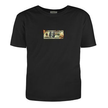 Man's t-shirt "The dollar is on fire", Black, S, BLACK