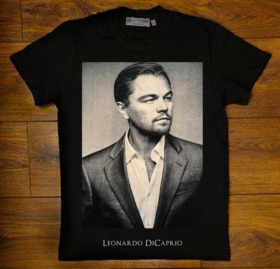 T-shirt "Leonardo DiCaprio", XS, BLACK