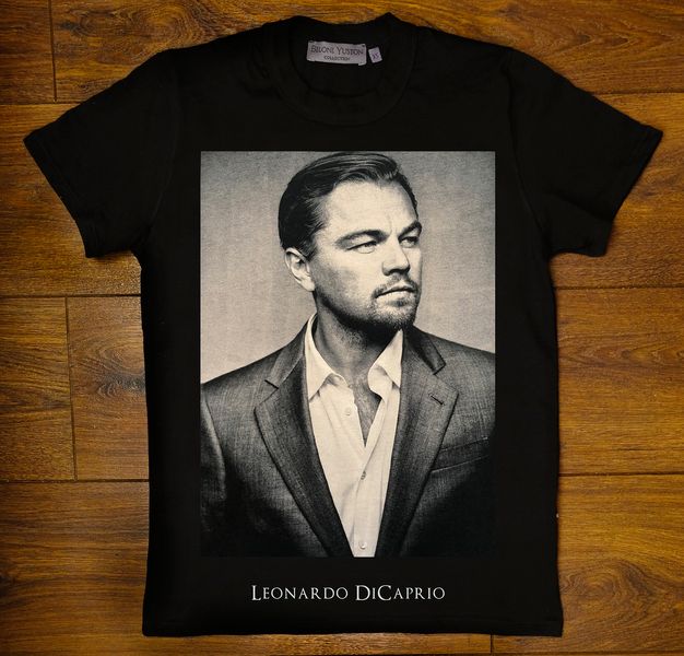 T-shirt "Leonardo DiCaprio", XS, BLACK