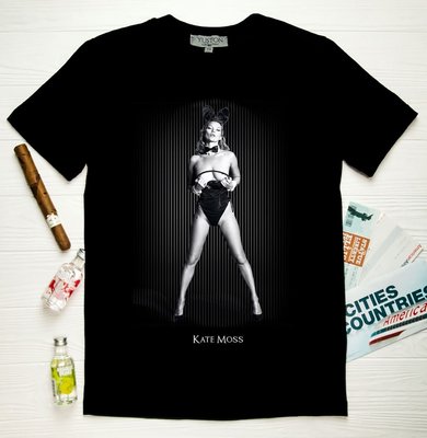 T-shirt "Kate Moss", XS, BLACK