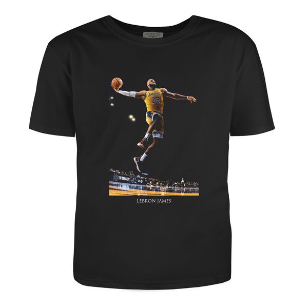 Man's t-shirt "LeBron James", Black, S, BLACK