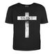 Woman's t-shirt "Saint", Black, XS, BLACK