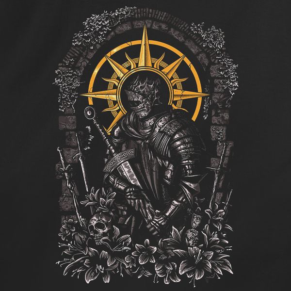 Man's t-shirt "Knight", Black, S, BLACK