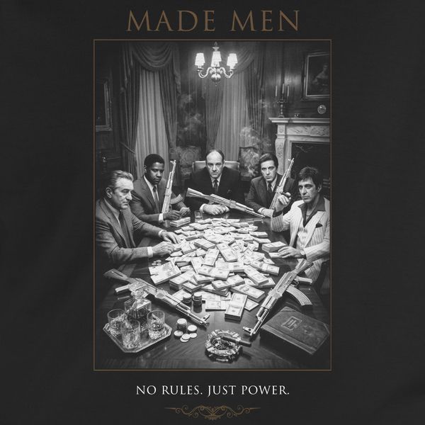 Woman's t-shirt "Mad men", Black, XS, BLACK
