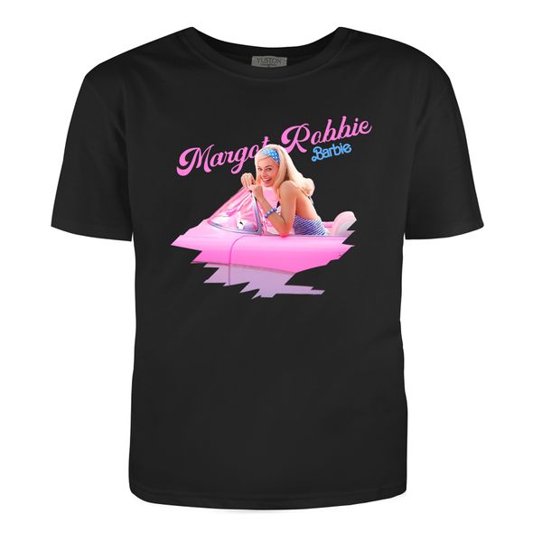 Woman's t-shirt "Barbie Margot Robbie", Black, XS, BLACK