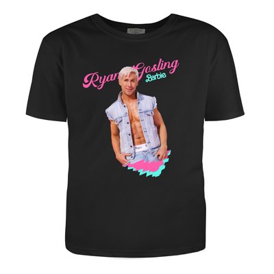 Woman's t-shirt "Barbie Ryan Gosling", Black, XS, BLACK