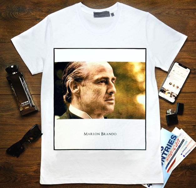 T-shirt "Marlon Brando", Black, XS, WHITE